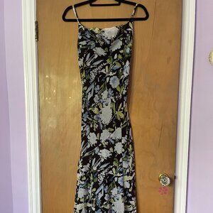 Dress, Abercrombie & Fitch, Blue, Green, Long Dress,